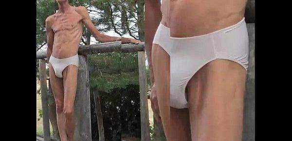 My Panties Down and Ass Fisting Outdoors
